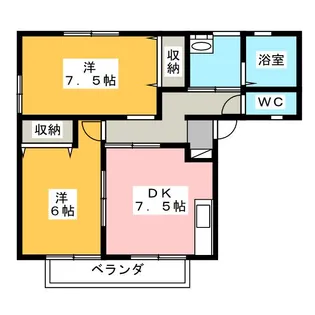 De Light【2階】の間取り