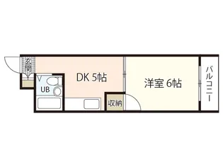 メゾンド山崎【4階】の間取り