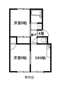 セジュールB棟【1階】の間取り