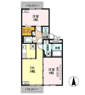 グランディール親和L3【2階】の間取り