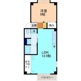 マリンディ【2階】の間取り