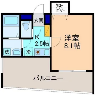 ヴァンデュール金沢駅前【2階】の間取り