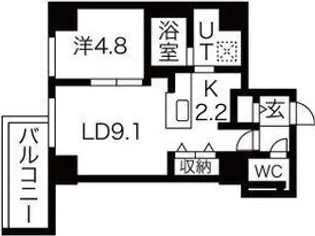 F012KOTONI【7階】の間取り