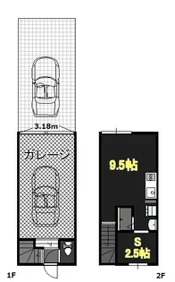岡山県岡山市南区平福2【一戸建】の間取り