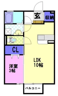 エスポワール海都 D【1階】の間取り