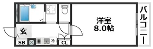 大阪府大阪市東淀川区豊新2丁目【マンション】の間取り