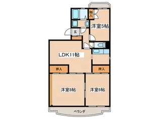 第2府川マンション【2階】の間取り