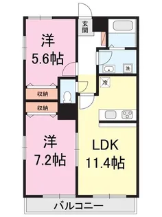 新潟県新潟市東区河渡庚【マンション】の間取り