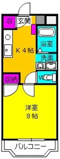 リバティパル【3階】の間取り