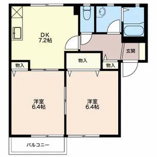 ウイングIIB【2階】の間取り