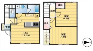 東京都江戸川区江戸川5【一戸建】の間取り