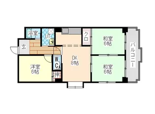 メゾンファミール【1階】の間取り