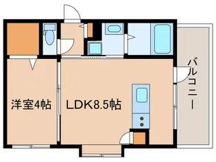ティアナ【4階】の間取り