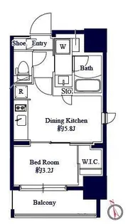 東京都中央区入船1【マンション】の間取り