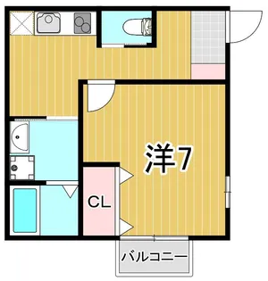 パレスホリケ1【2階】の間取り
