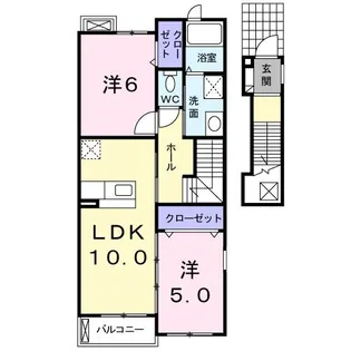 メゾン シェークル【2階】の間取り