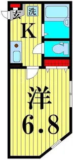 東京都足立区西加平2【アパート】の間取り