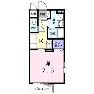 アヴニール【1階】の間取り