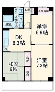 エステートピア久末3【2階】の間取り