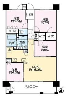 レ・ジェイド熊本日赤通り【2階】の間取り