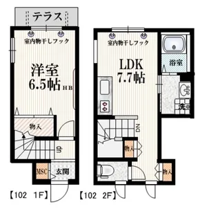 東京都杉並区下高井戸1【マンション】の間取り