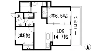 C&Cローズガーデン【4階】の間取り