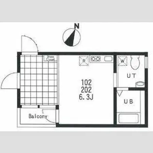 リバティ上板橋II【1階】の間取り