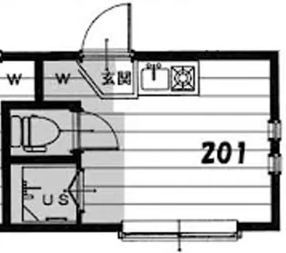 アーバンプレイス東中野IIIB【2階】の間取り