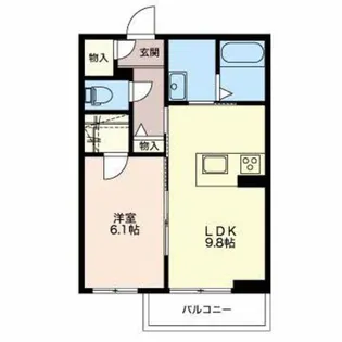 マストテラス上越春日野 A【3階】の間取り