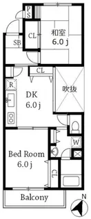 ヴィラ西小山【4階】の間取り