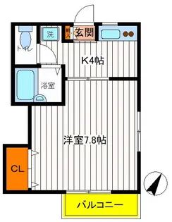 東京都立川市高松町2【アパート】の間取り