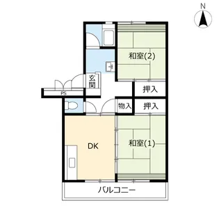 URサンヴァリエ平塚【3階】の間取り