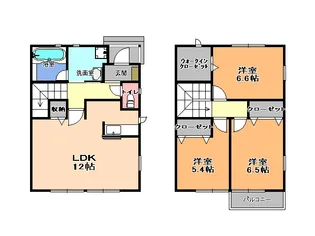 栃木県宇都宮市陽東7【一戸建】の間取り