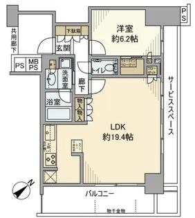 東京都練馬区東大泉1【マンション】の間取り