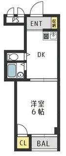 マンション常磐【3階】の間取り