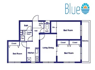 茅ヶ崎ダイカンプラザ【4階】の間取り