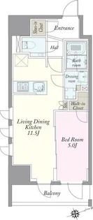 JP noie 上野稲荷町【2階】の間取り