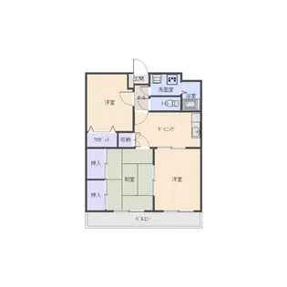 ブルースカイ【3階】の間取り