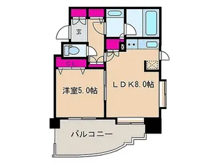 アビテ四谷三丁目【6階】の間取り