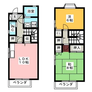 ルミエール高根【1階】の間取り