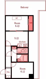 プラザ仲町台センター【4階】の間取り