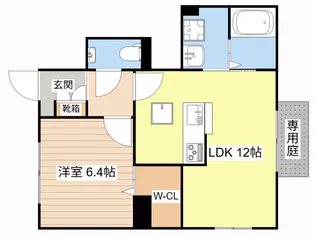 サン ピース【1階】の間取り