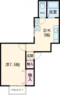 ノースコート赤羽【2階】の間取り