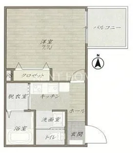 HESTA近大前III【3階】の間取り