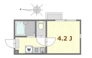 シャンテ四ツ木【2階】の間取り