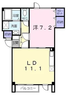 ルミエールロジュマンA【1階】の間取り