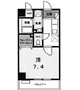 シャルマン・ベル Nakano【3階】の間取り