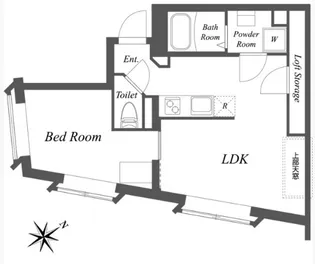 東京都目黒区上目黒2【マンション】の間取り