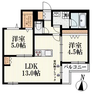 (仮称)梅里2丁目ヘーベルメゾン【3階】の間取り
