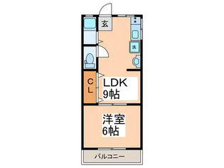 平井ハイツI【2階】の間取り